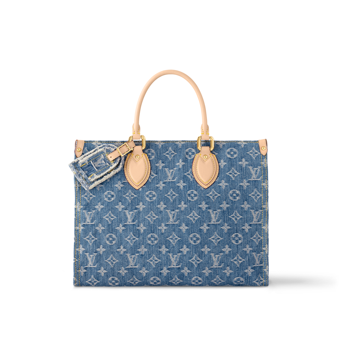 OnTheGo MM Monogram Denim Bags and Small Leather Goods Women s Bags LOUIS VUITTON